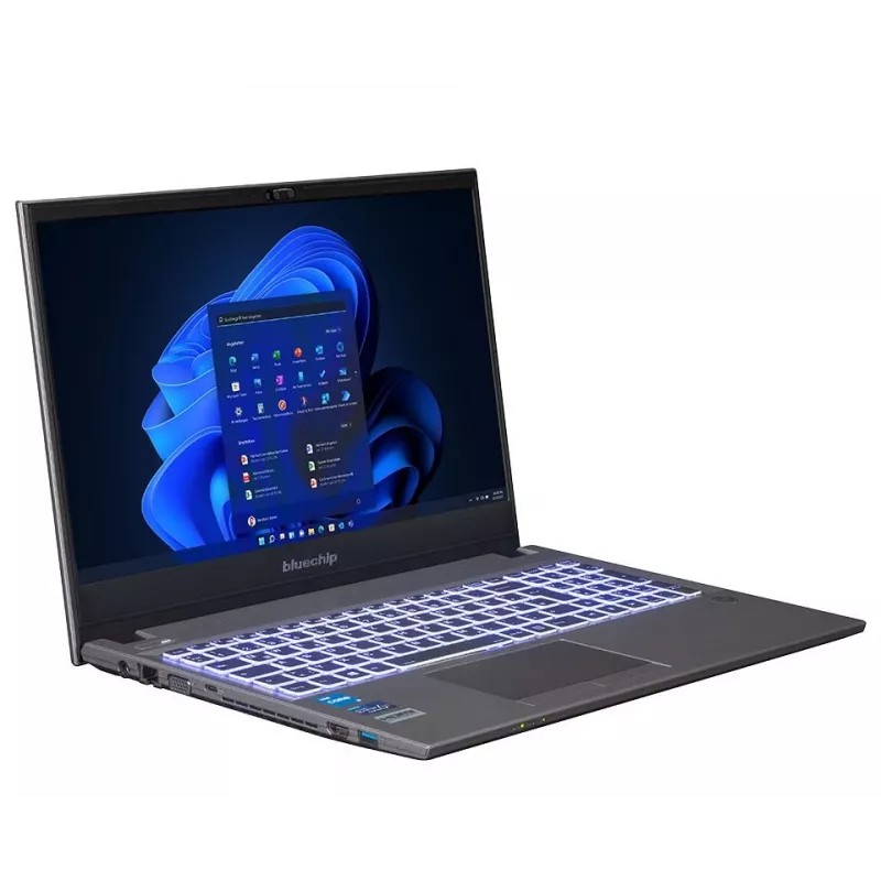 bluechip TRAVELline L15W17 Intel® Core™ i5-1335U procesors / līdz 4.60 GHz, Windows 11 Pro, 15,6 inch pretatspīduma IPS panelis, 1920 x 1080, 16 GB DDR4, 500 GB NVMe SSD, WLAN 802.11 ax, Bluetooth 5.3, Gigabit Ethernet, Intel® Iris® Xe grafika, DVD±RW, militārais standarts MIL-STD 810G