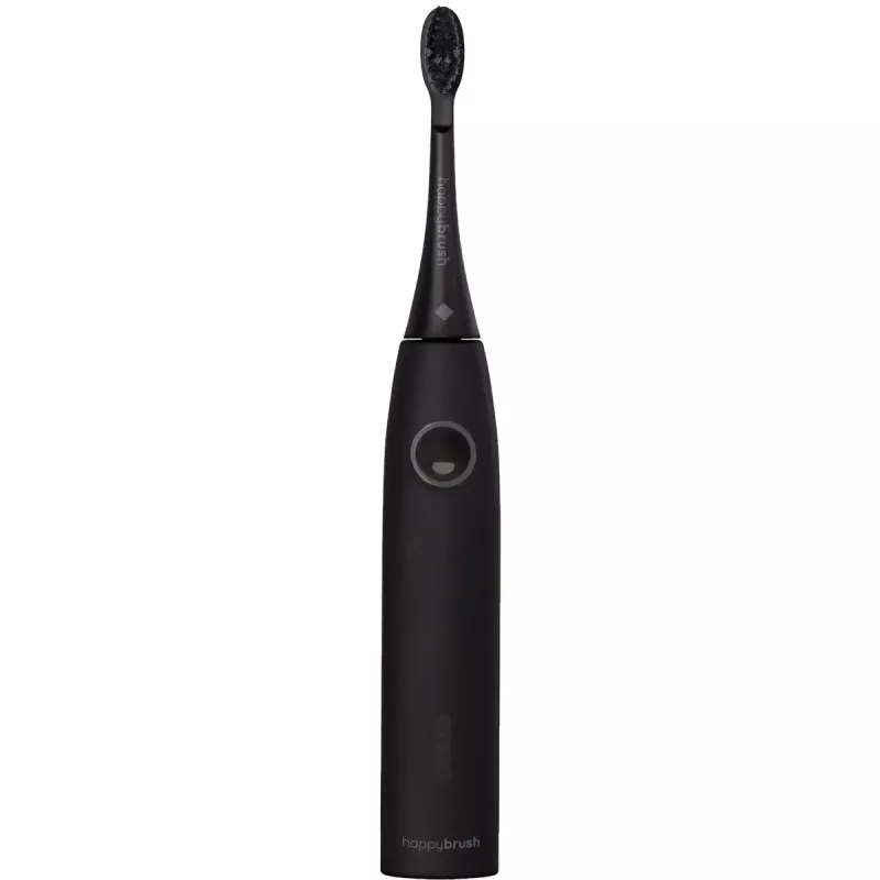 Elektriskā zobu birste Happybrush ECO VIBE 3 Starter Kit All Melns + 4 uzgaļi