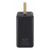 Ārējais akumulators Rivacase VA1084, litija polimēra akumulators, 40000 mAh, Quick Charge 3.0, 2× USB-C + 1× USB-A, melns