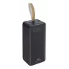 Ārējais akumulators Rivacase VA1084, litija polimēra akumulators, 40000 mAh, Quick Charge 3.0, 2× USB-C + 1× USB-A, melns