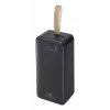 Ārējais akumulators Rivacase VA1084, litija polimēra akumulators, 40000 mAh, Quick Charge 3.0, 2× USB-C + 1× USB-A, melns