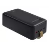 Ārējais akumulators Rivacase VA1084, litija polimēra akumulators, 40000 mAh, Quick Charge 3.0, 2× USB-C + 1× USB-A, melns