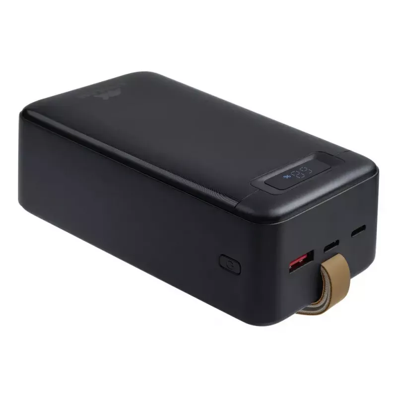 Ārējais akumulators Rivacase VA1084, litija polimēra akumulators, 40000 mAh, Quick Charge 3.0, 2× USB-C + 1× USB-A, melns