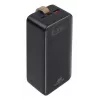 Ārējais akumulators Rivacase VA1084, litija polimēra akumulators, 40000 mAh, Quick Charge 3.0, 2× USB-C + 1× USB-A, melns