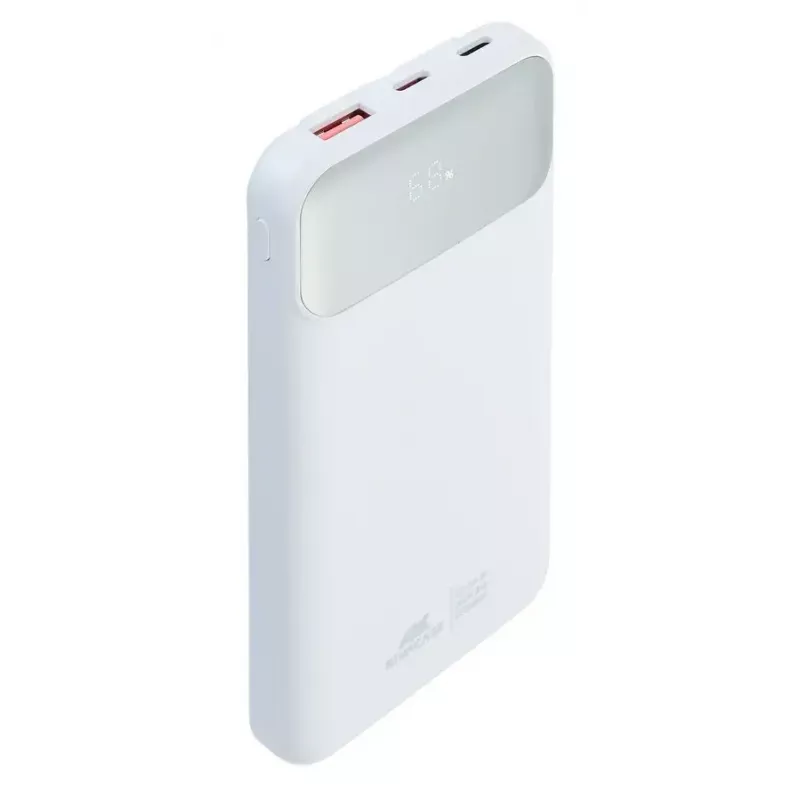 Portable power bank Rivacase VA2211WH — 10000 mAh, PD 3.0, QC 3.0, 1x USB-A + 2x USB-C, 22.5 W output