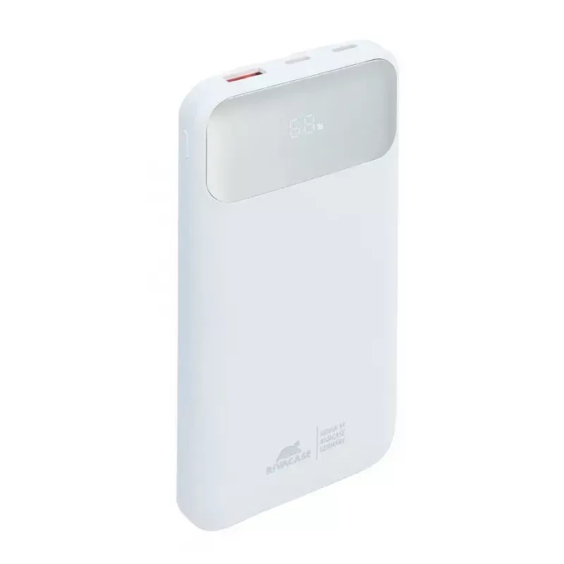 Portable power bank Rivacase VA2211WH — 10000 mAh, PD 3.0, QC 3.0, 1x USB-A + 2x USB-C, 22.5 W output