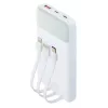 Portable power bank Rivacase VA2211WH — 10000 mAh, PD 3.0, QC 3.0, 1x USB-A + 2x USB-C, 22.5 W output