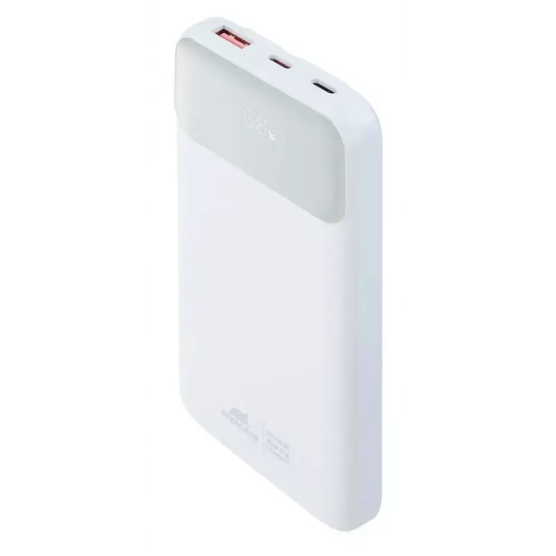 Portable power bank Rivacase VA2211WH — 10000 mAh, PD 3.0, QC 3.0, 1x USB-A + 2x USB-C, 22.5 W output