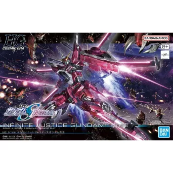 Plastmasas modeļa komplekts Bandai HGCE 1/144 Infinite Justice Gundam Type II — mērogā 1/144