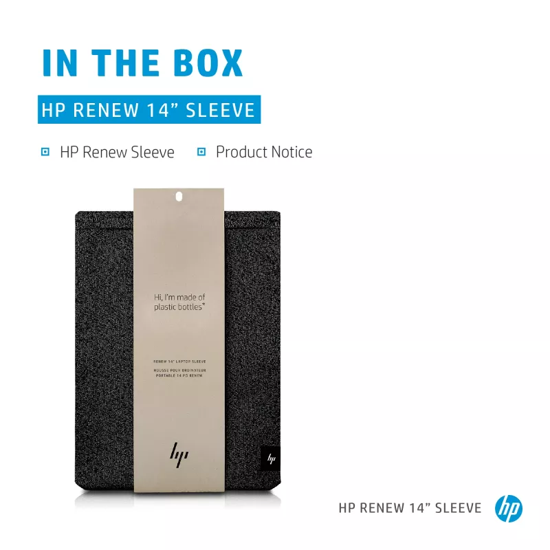 HP Renew 14 klēpjdatora uzmava, Uzmavas maciņš, 35,6 cm (14 collas), 210 g