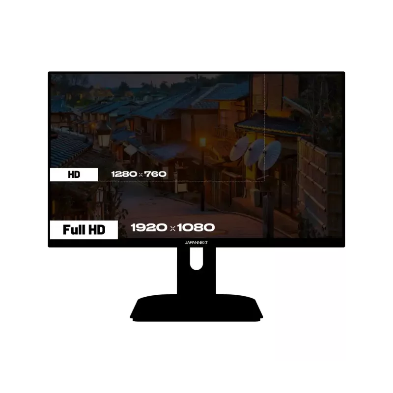 JAPANNEXT JN-I238FHD200F datora monitors 60,5 cm (23,8 collas) 1920 x 1080 pikseļi Full HD LCD melns
