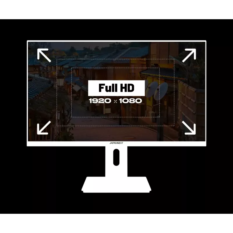 JAPANNEXT JN-I238FHD120F-HSP-W datora monitors 60,5 cm (23,8 collas) 1920 x 1080 pikseļi Full HD LCD Balts