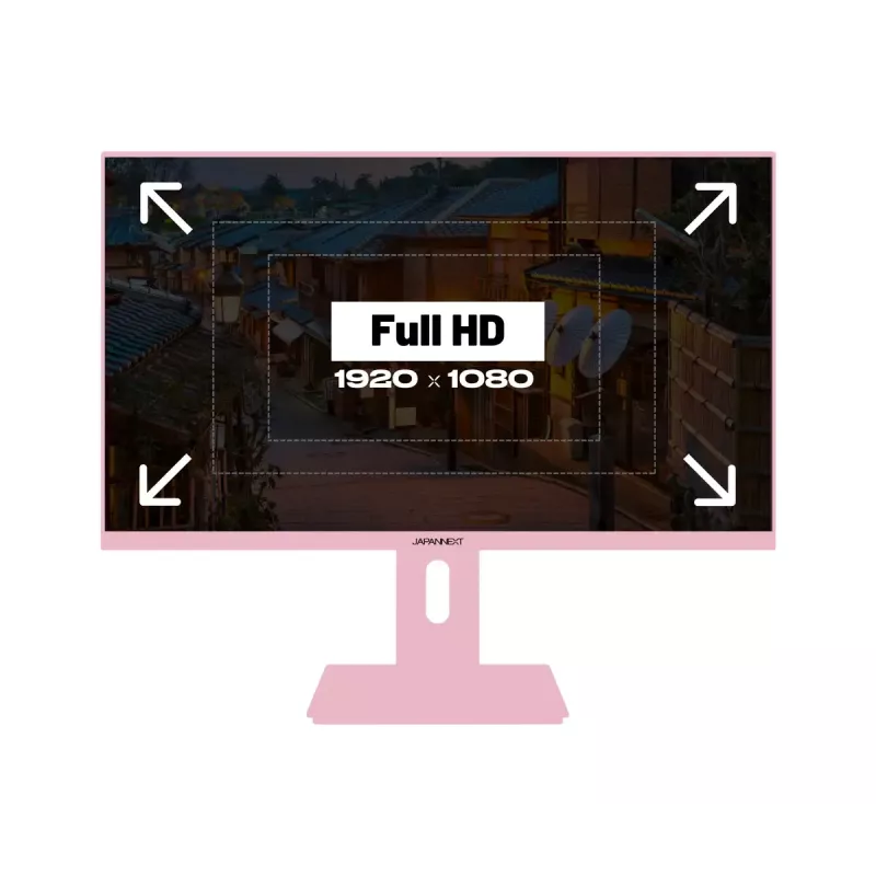 JAPANNEXT JN-I238FHD120F-HSP-PK datora monitors 60,5 cm (23,8 collas) 1920 x 1080 pikseļi Full HD LCD Rozā