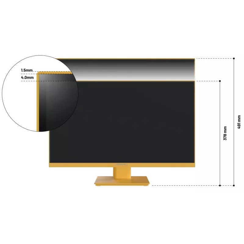 JAPANNEXT JN-I238FHD120F-HSP-YE datora monitors 60,5 cm (23,8 collas) 1920 x 1080 pikseļi Full HD LCD dzeltens