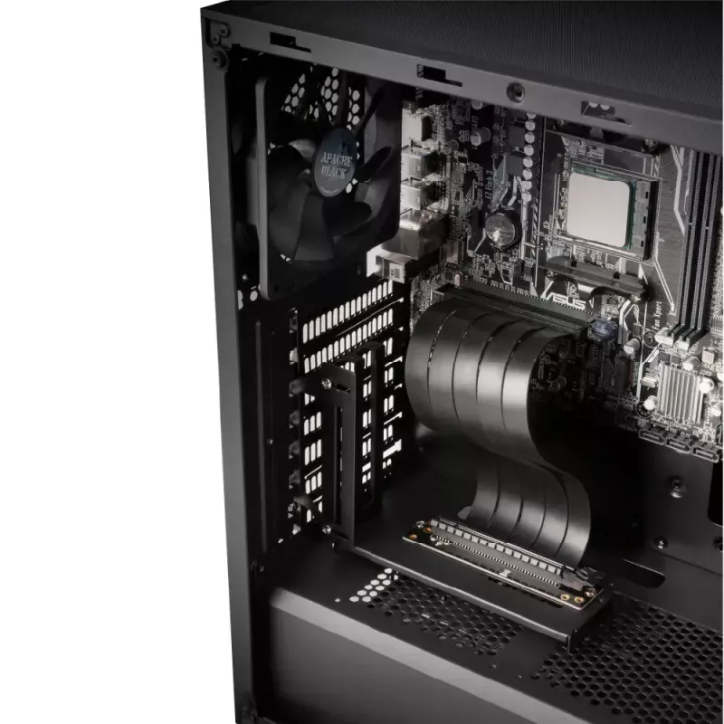 Vertikāls GPU turētājs Akasa RISER Melns PRO