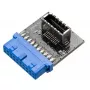 Kabeļa pārveidotājs Akasa AK-CBUB51-BK USB 3.0 19-pin uz USB 3.1 A zils