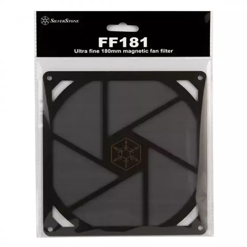 Ventilatora filtrs Silverstone SST-FF181B neilons PVC melns 180 mm