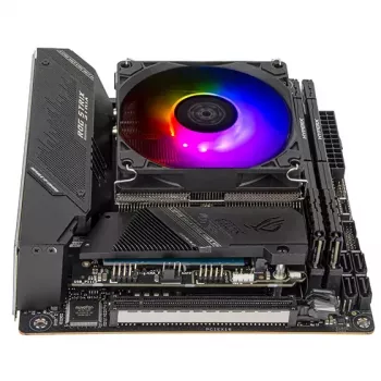 Ventilators Silverstone Hydrogon H90 ARGB 9,2 cm Melns 500-2600 RPM