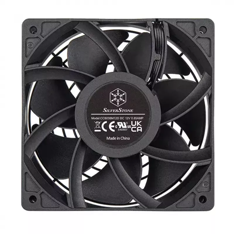 Ventilators Silverstone FHS 120X 12 cm Melns 1000-4000 RPM