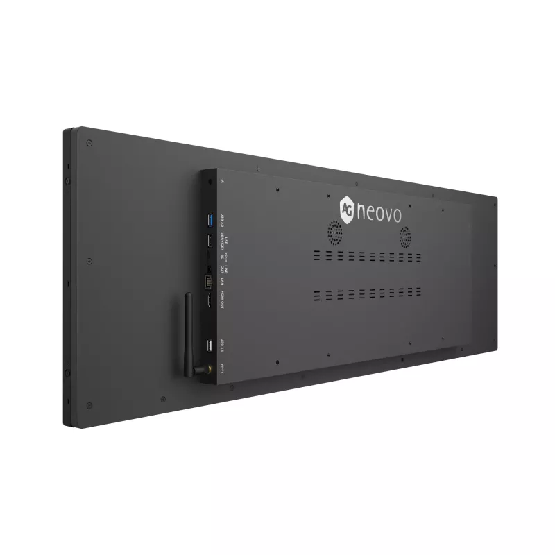 AG Neovo PB3701A Signage displejs Panorāmas dizains 94 cm (37 collas) LED Wi-Fi 700 cd/m² Melns Iebūvēts procesors Android 11 24/7