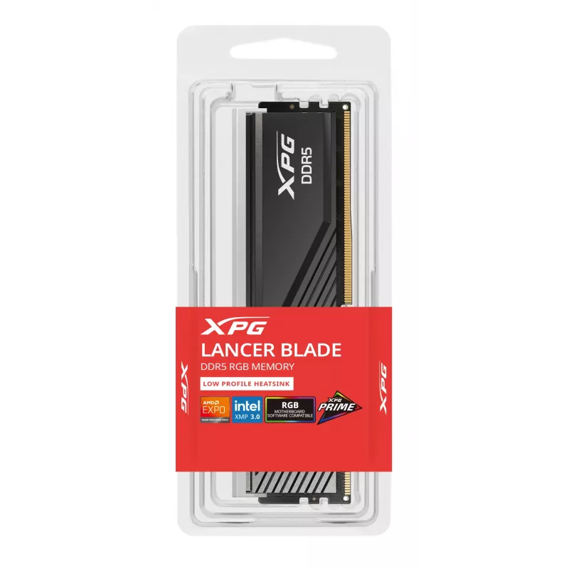 ADATA XPG Lancer Blade RGB 8 GB DDR5-5600 atmiņas DIMM modulis (1x8 GB) INTEL XMP AMD EXPO, melns