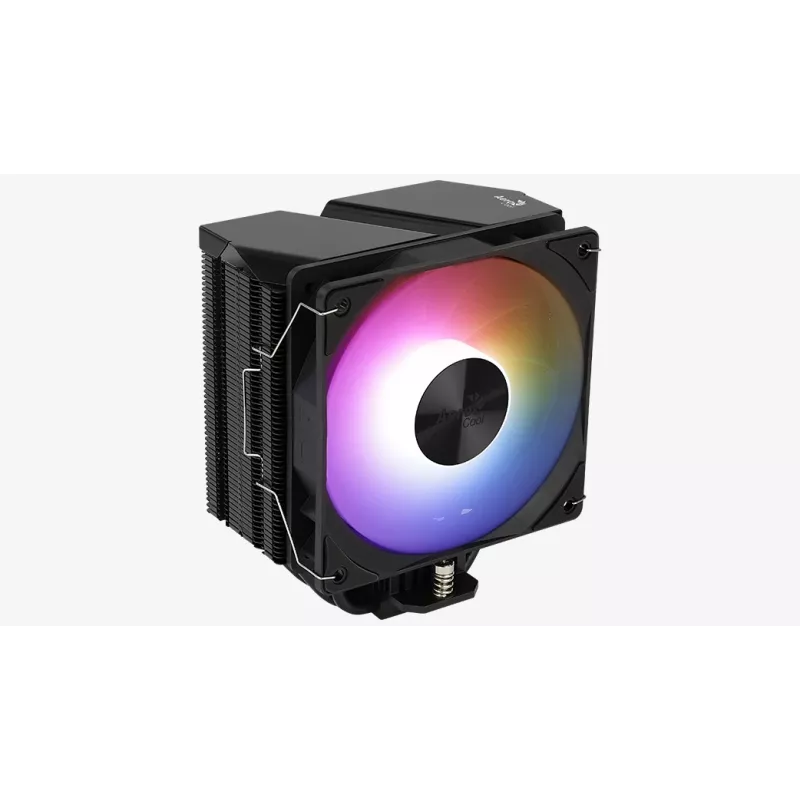 Gaisa dzesētājs AEROCOOL Rime 4 120 mm ventilators ar hidraulisko gultni, 4 siltuma caurules, TDP 230 W, melns