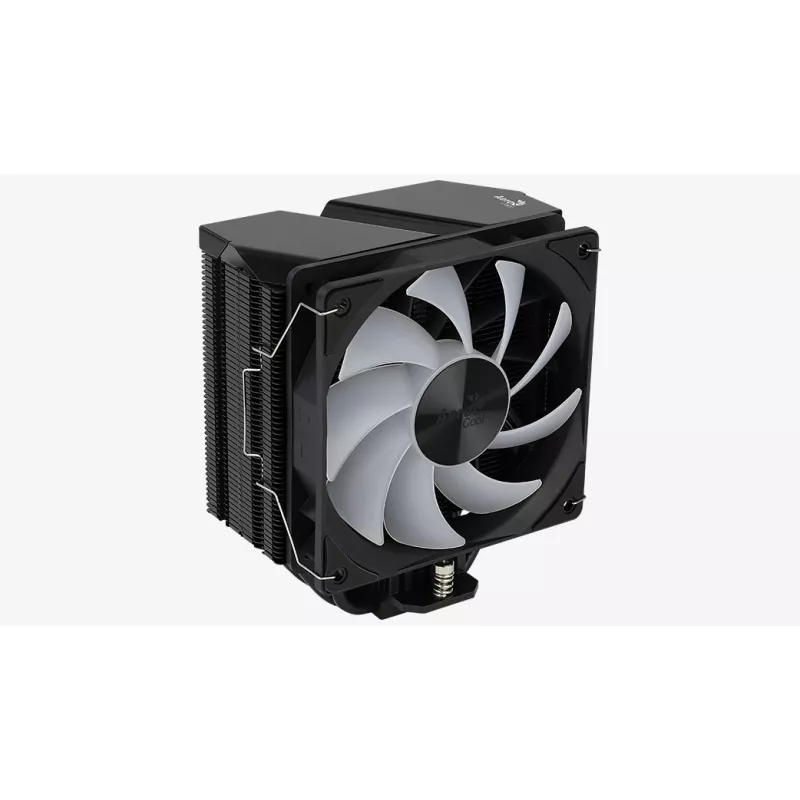 Gaisa dzesētājs AEROCOOL Rime 4 120 mm ventilators ar hidraulisko gultni, 4 siltuma caurules, TDP 230 W, melns