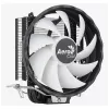 Gaisa dzesētājs AEROCOOL Rave 3 FRGB 120 mm Melns Balts — 4 siltuma caurules, ARGB, hidrauliskais gultnis, 1800 RPM
