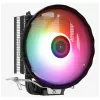 Gaisa dzesētājs AEROCOOL Rave 3 FRGB 120 mm Melns Balts — 4 siltuma caurules, ARGB, hidrauliskais gultnis, 1800 RPM