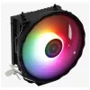 Gaisa dzesētājs AEROCOOL Rave 3 FRGB 120 mm Melns Balts — 4 siltuma caurules, ARGB, hidrauliskais gultnis, 1800 RPM