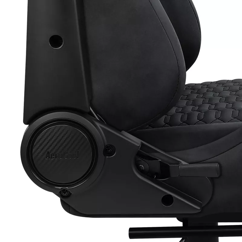 Universāla spēļu krēsls AEROCOOL ROYALSLATEGR — polsterēts sēdeklis, pelēks, tērauda rāmis, maksimālā lietotāja svars 150 kg