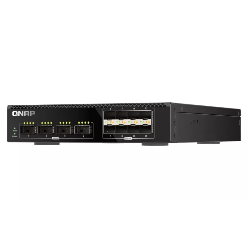 QNAP QSW-M7308R-4X tīkla komutators Pārvaldāms L3 1U Melns