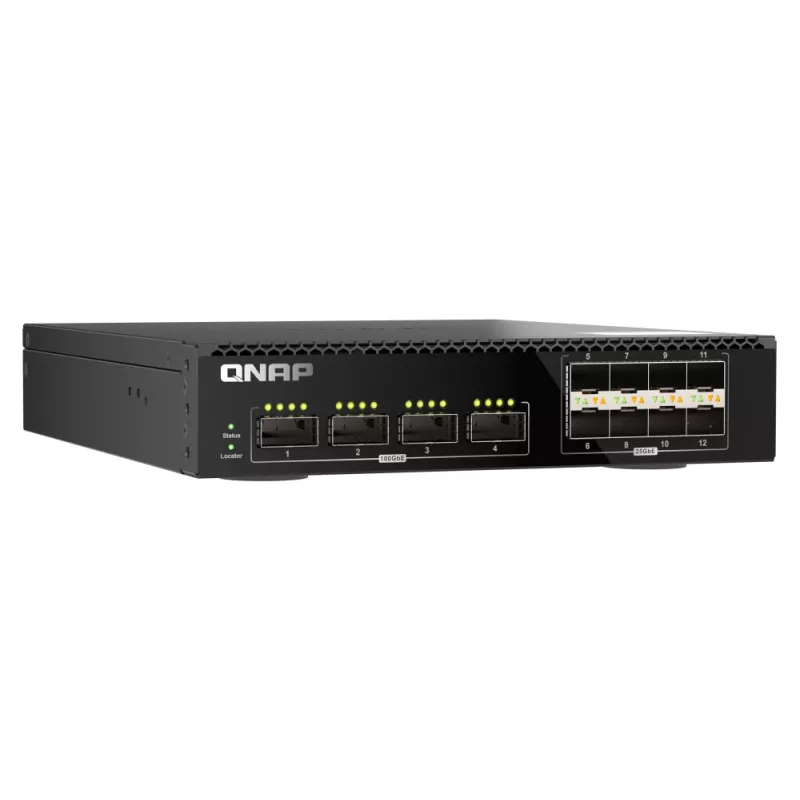 QNAP QSW-M7308R-4X tīkla komutators Pārvaldāms L3 1U Melns