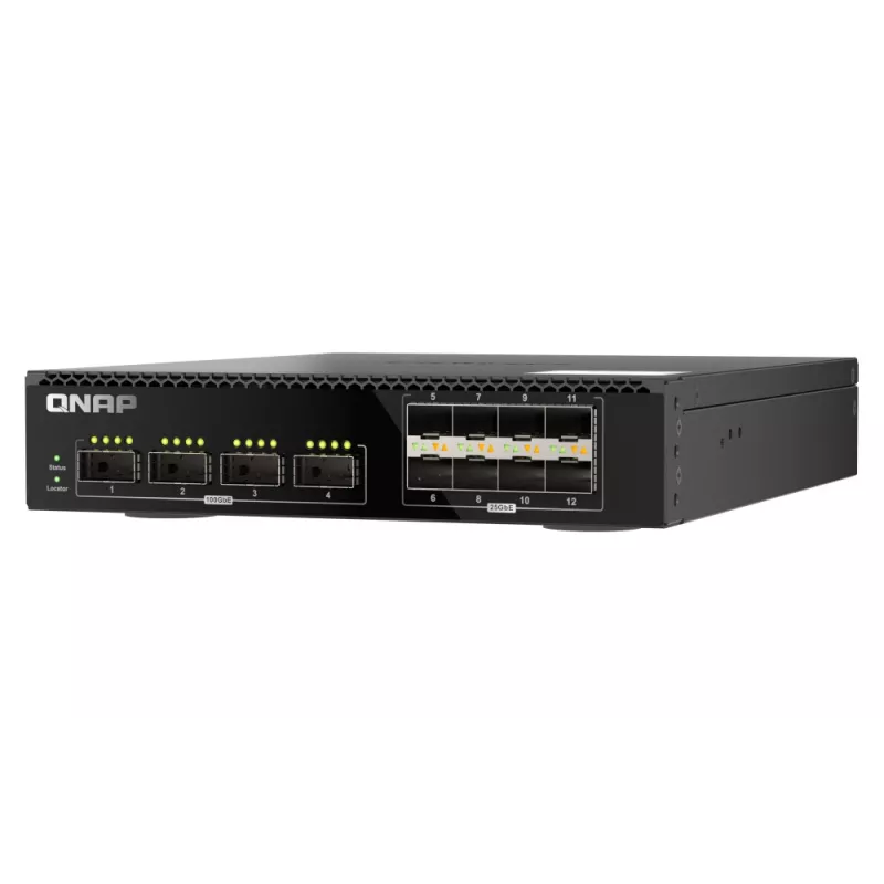 QNAP QSW-M7308R-4X tīkla komutators Pārvaldāms L3 1U Melns