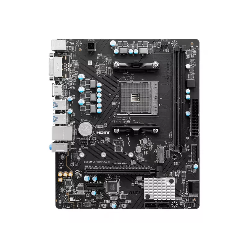 MSI B450M-A PRO MAX II mātesplate AMD B450 Socket AM4 micro ATX