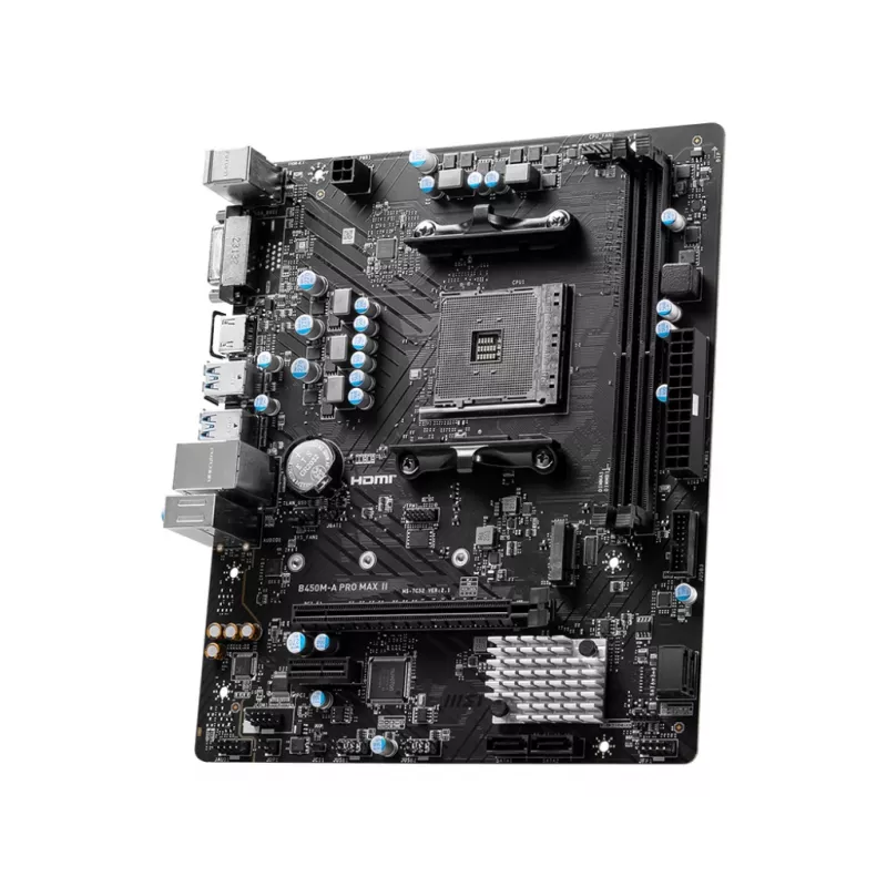 MSI B450M-A PRO MAX II mātesplate AMD B450 Socket AM4 micro ATX