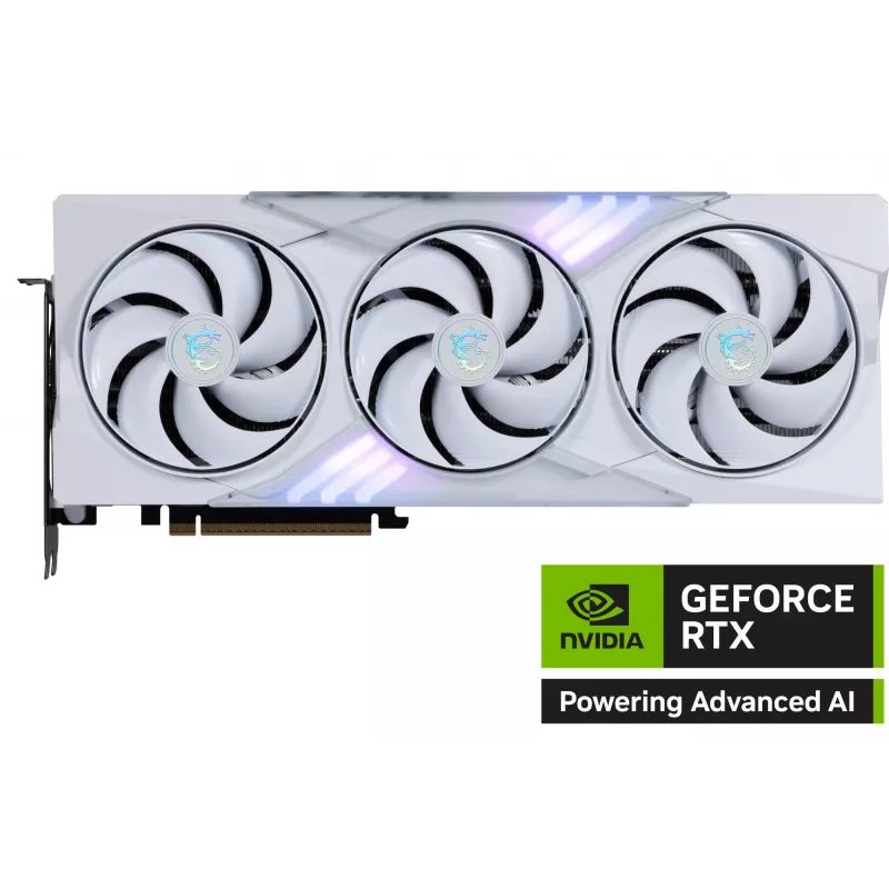 Grafikas karte MSI GeForce RTX 5080 16 GB GDDR7, PCIe 5.0, 256 bitu, balta