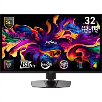 MSI MAG 322UP QD-OLED E16 datora monitors 80 cm (31,5 collas) 3840 x 2160 pikseļi 4K Ultra HD melns