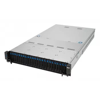 Plauktu serveris ASUS RS520A-E12-RS24U Socket SP5, AMD EPYC 9004, 1 CPU, 24x DDR5 DIMM, maks. 6,14 TB, 2U, 26x 2,5 collu nodalījumi, 1600 W barošanas bloks