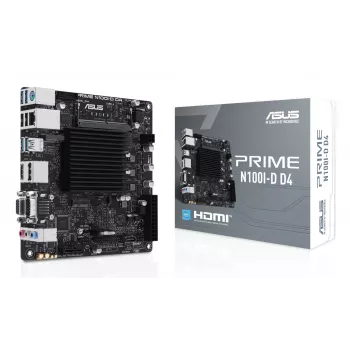 Mātesplate ASUS PRIME N100I-D D4, Intel mikroshēmojums, NA ligzda, mini ITX