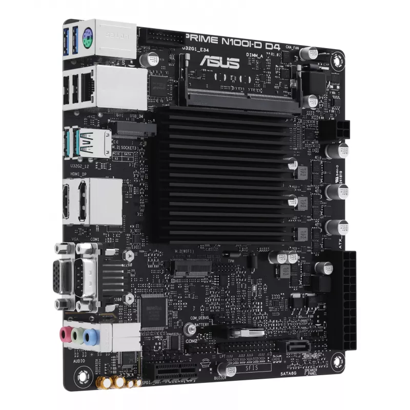 Mātesplate ASUS PRIME N100I-D D4, Intel mikroshēmojums, NA ligzda, mini ITX