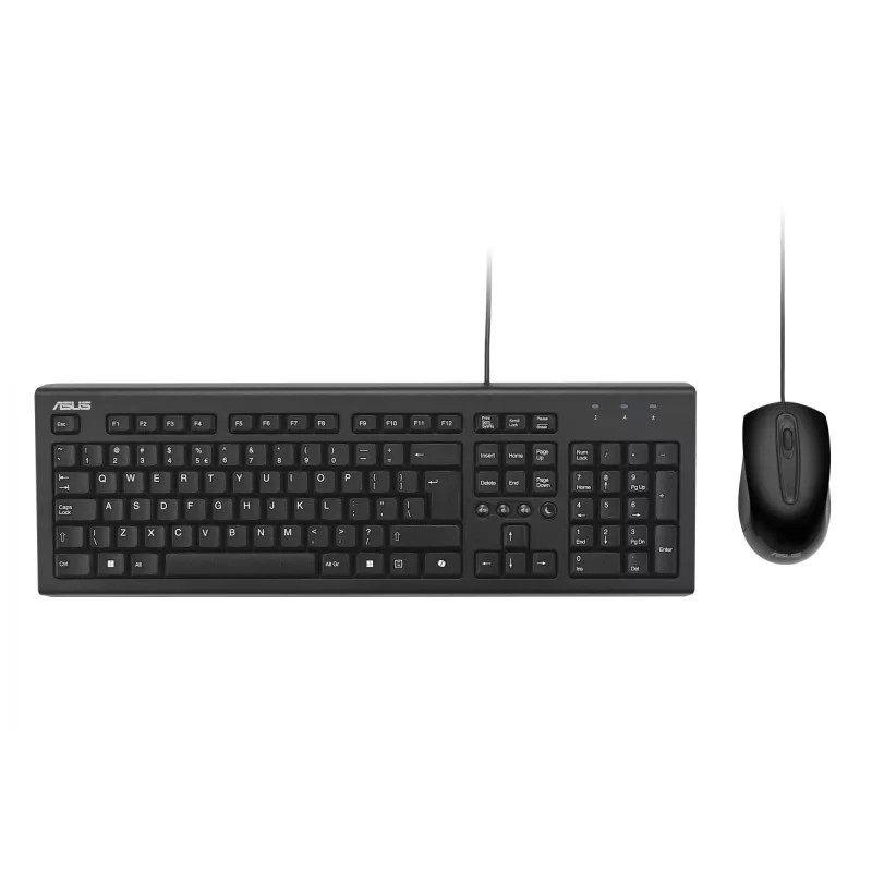 ASUS U2000 +pele/BK/UI tastatūra Pele iekļauta Universāls USB Melna