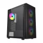 FSP M220-BA korpuss Midi Tower mATX, ATX melns ARGB