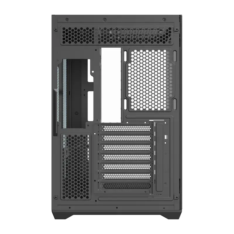 Datorkorpuss Darkflash C280 (melns) — mid-tower ATX saderīgs, priekšējais sieta panelis