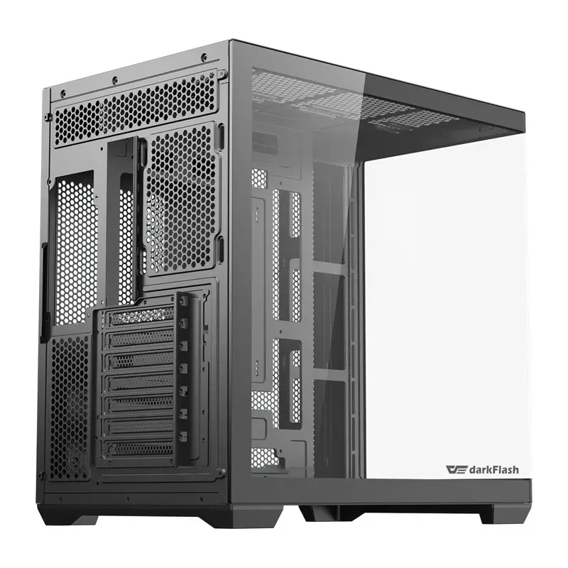 Datora korpuss Darkflash C280 (melns) ar 7 iepriekš uzstādītiem ventilatoriem