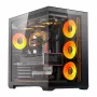 Datora korpuss Darkflash C280 (melns) ar 7 iepriekš uzstādītiem ventilatoriem