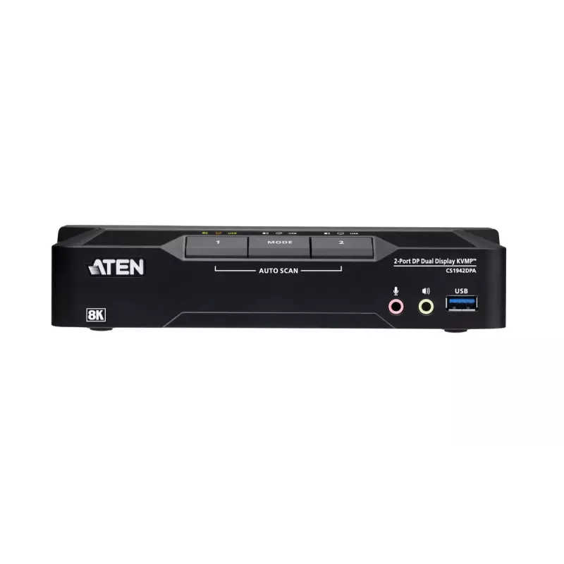 KVM slēdzis ATEN CS1942DPA 2 portu USB 3.0 divu displeju DisplayPort 8K 60Hz