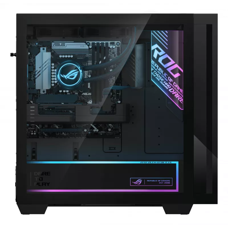 ASUS ROG G700 G700TF-07265F328W Intel Core Ultra 7 265F 32 GB DDR5-SDRAM 1 TB SSD NVIDIA GeForce RTX 5070 Windows 11 Home Tornis PC Melns