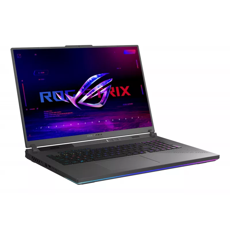 ASUS ROG Strix G18 G814PP-S8014W AMD Ryzen™ 9 8940HX klēpjdators 45,7 cm (18 collas) WUXGA 32 GB DDR5-SDRAM 1 TB SSD NVIDIA GeForce RTX 5070 Wi-Fi 6E (802.11ax) Windows 11 Home vācu melna, pelēka