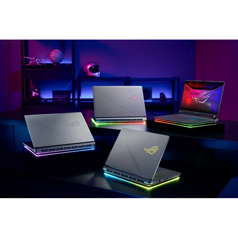 ASUS ROG Strix G18 G814PP-S8014W AMD Ryzen™ 9 8940HX klēpjdators 45,7 cm (18 collas) WUXGA 32 GB DDR5-SDRAM 1 TB SSD NVIDIA GeForce RTX 5070 Wi-Fi 6E (802.11ax) Windows 11 Home vācu melna, pelēka